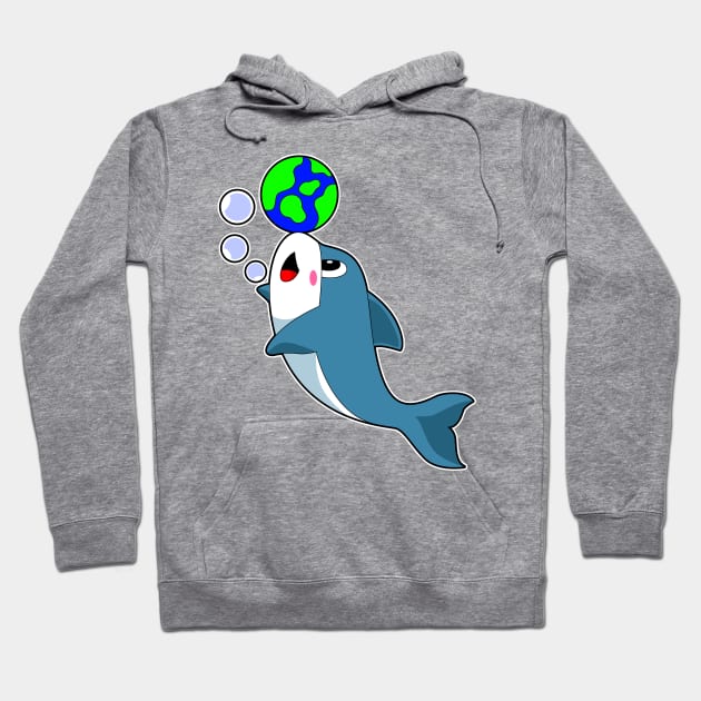 Dolphin Earth Hoodie by Markus Schnabel